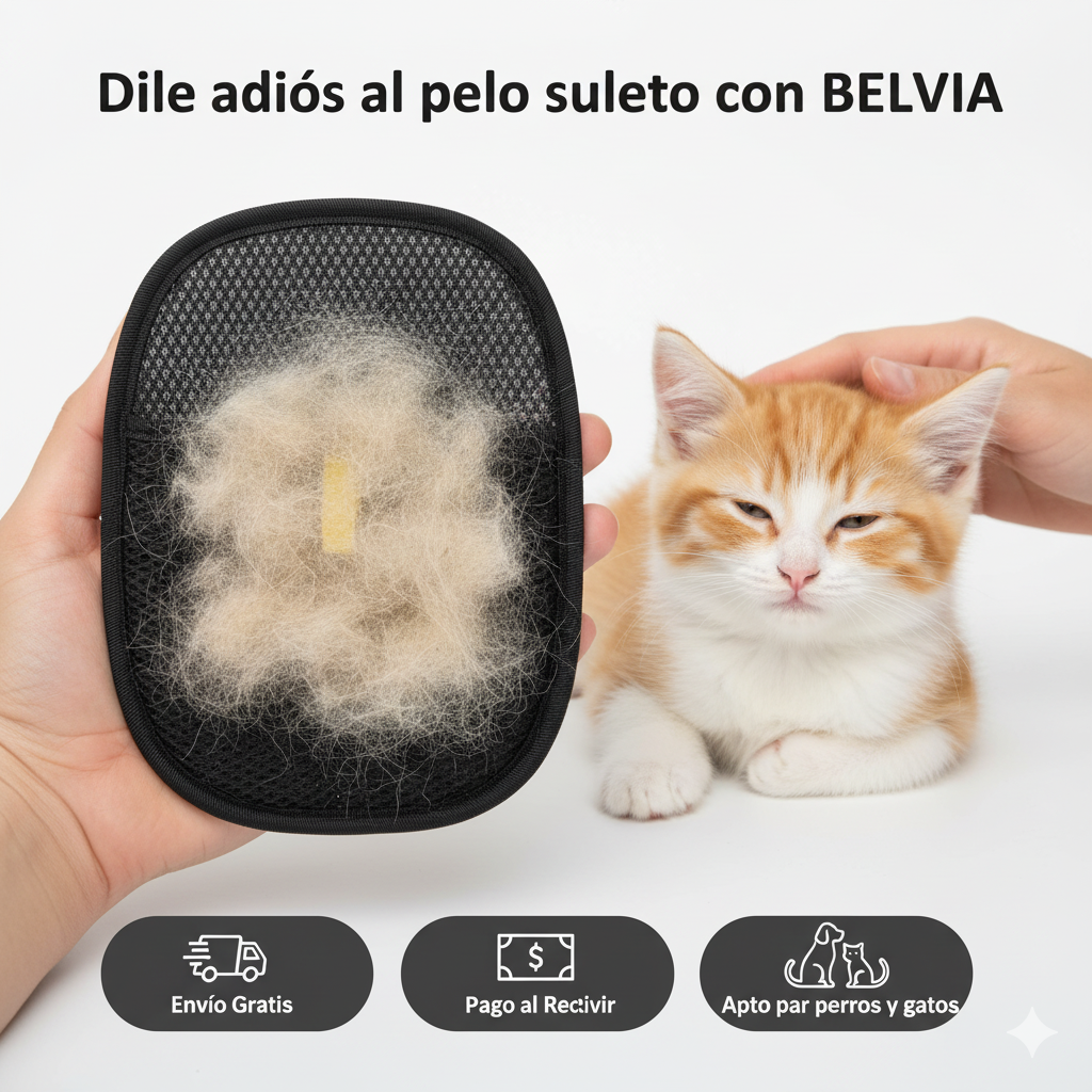 GUANTE REMOVEDOR DE PELO PARA MASCOSTAS