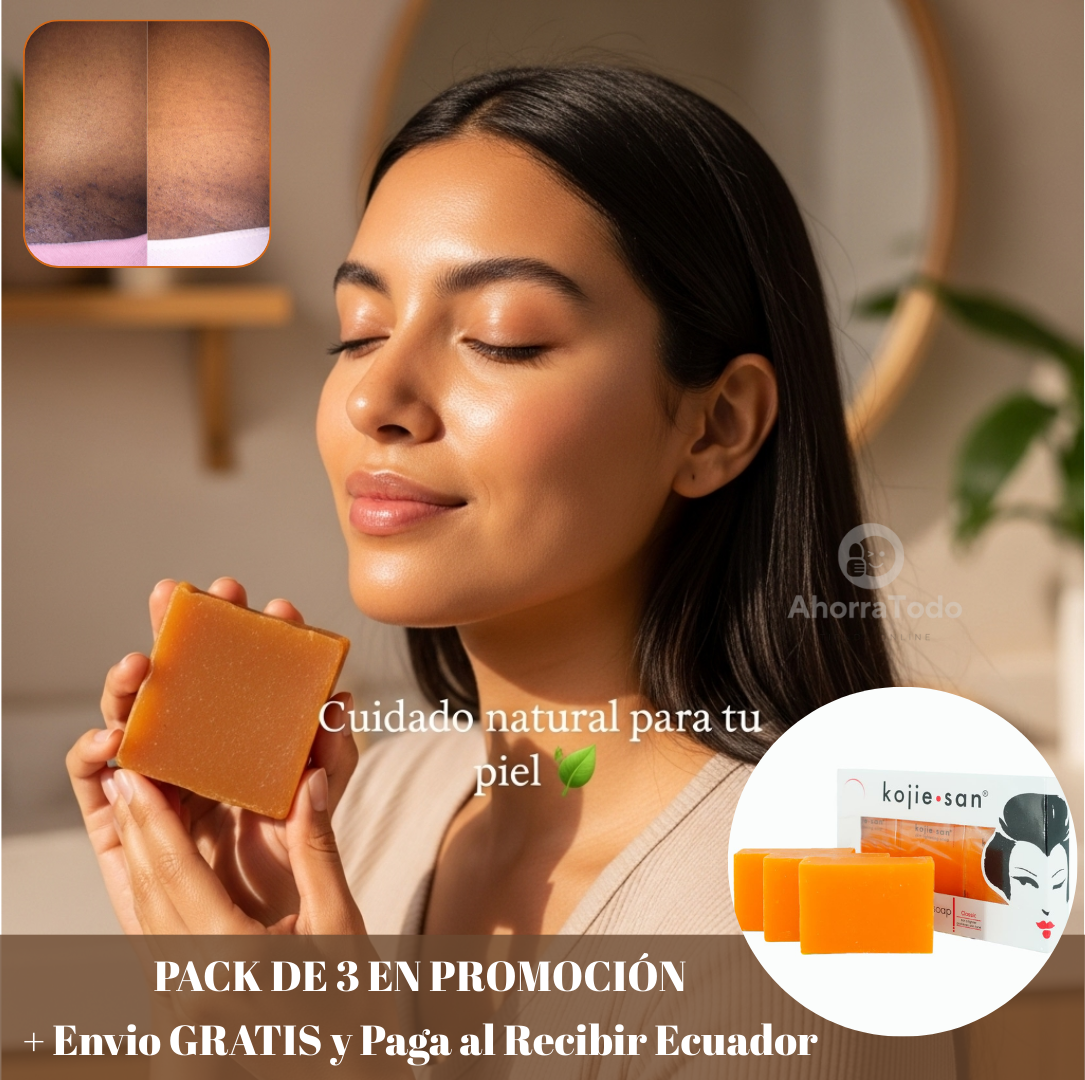 Pack x3 Jabón Aclarador con Cúrcuma y Ácido Kójico