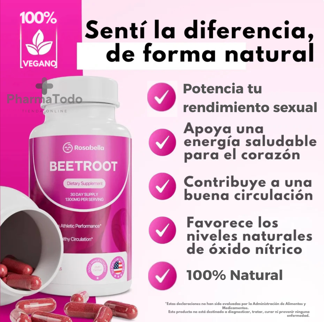 BEETROOT 60 CAP/ PRECION ARTERIAL Y RENDIMIENTO OPTIMO