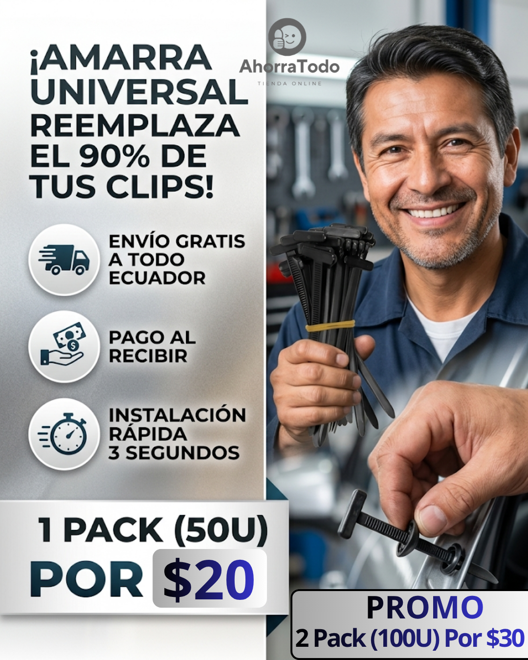 Set de amarras - hebillas universal